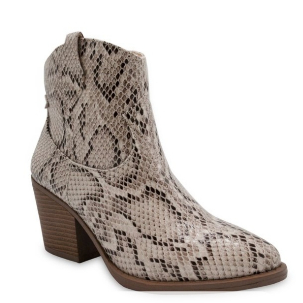 Sugar Tarah Western Booties Snake -7.5 - Picture 1 of 9
